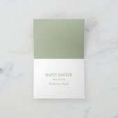 Hoppy Oaster Niedlich Bunny und Wildblumen Karte (Innenseite)