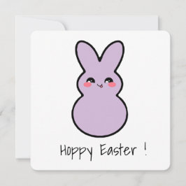 Hoppy Oaster Niedliche Hasenkarte Feiertagskarte