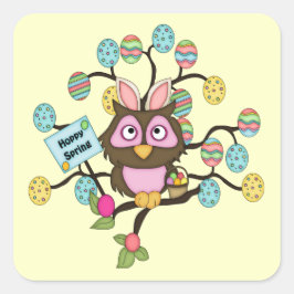 Hoppy Oaster Owl Aufkleber