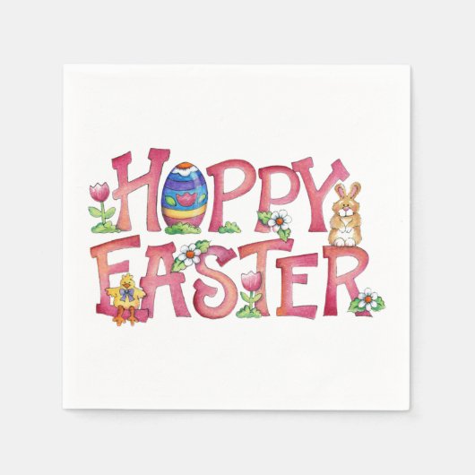 Hoppy Oaster - Paper Napkins Serviette (Vorderseite)