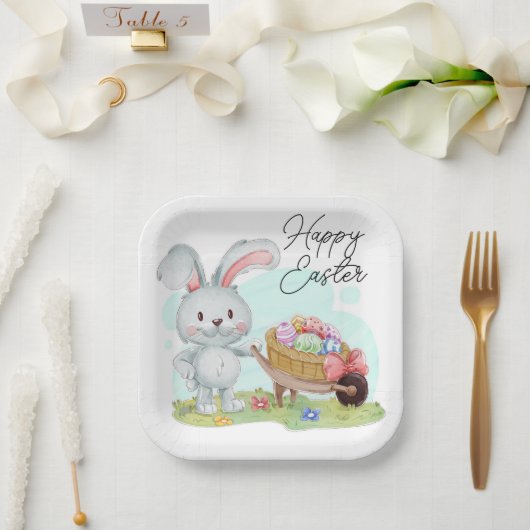 Hoppy Oaster Parade Pappteller (Hochzeit)
