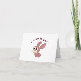 Hoppy Oaster Pink Bunny Feiertagskarte