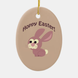 Hoppy Oaster Pink Bunny Keramikornament