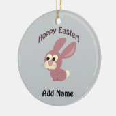 Hoppy Oaster Pink Bunny Keramikornament (Links)