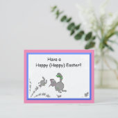 Hoppy Oaster Postcard Feiertagspostkarte (Stehend Vorderseite)