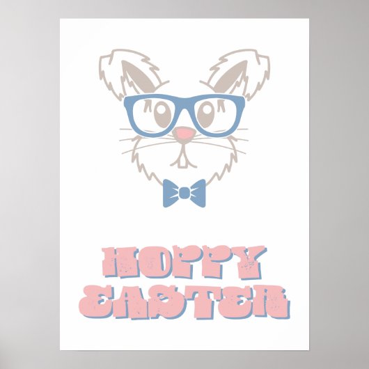 Hoppy Oaster Printable Spring Wall Art Poster (Vorne)