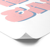 Hoppy Oaster Printable Spring Wall Art Poster (Ecke)