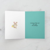 Hoppy Oaster Rabbit Faltkarte Karte (Innenseite)