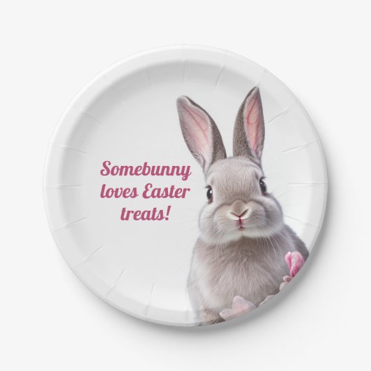 Hoppy Oaster Tellers 🐰 🎉 Pappteller (Vorderseite)