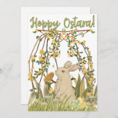 Hoppy Ostara Greeting Card 🐇 Einladung (Vorne/Hinten)
