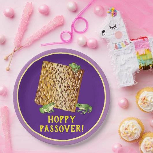 Hoppy Passover Paper-Teller Pappteller (Party)