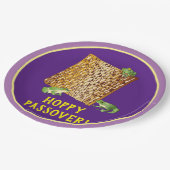 Hoppy Passover Paper-Teller Pappteller (Schrägansicht)