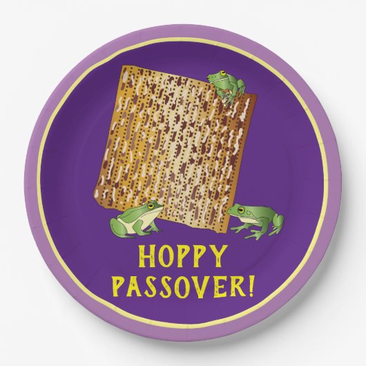 Hoppy Passover Paper-Teller Pappteller (Vorderseite)