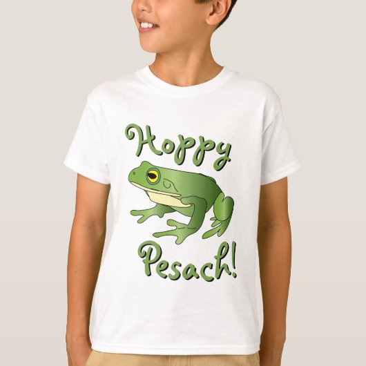Hoppy Pesach - Single Frog - Kinder T - Shirt (Vorderseite)