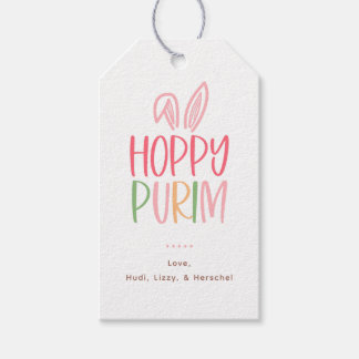 Hoppy Purim Bunny Ears Geschenkanhänger