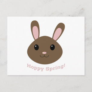 Hoppy Spring Bunny Feiertagspostkarte