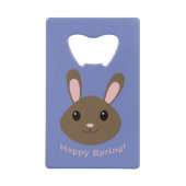 Hoppy Spring Bunny Geldbeutel Flaschenöffner (Vorderseite)