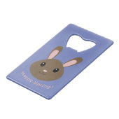 Hoppy Spring Bunny Geldbeutel Flaschenöffner (Rückseite Schrägansicht)