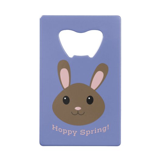 Hoppy Spring Bunny Geldbeutel Flaschenöffner (Rückseite)