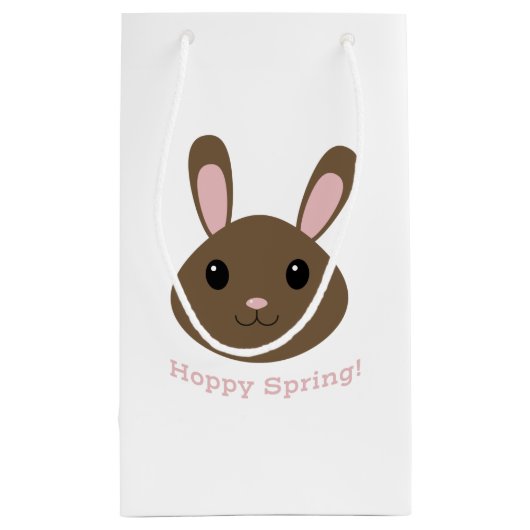 Hoppy Spring Bunny Kleine Geschenktüte (Rückseite)