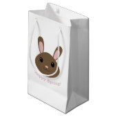 Hoppy Spring Bunny Kleine Geschenktüte (Vorderseite Schrägansicht)