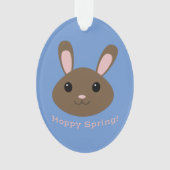 Hoppy Spring Bunny Ornament (Vorderseite)
