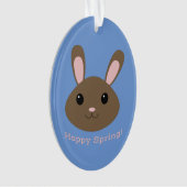 Hoppy Spring Bunny Ornament (Vorderseite)
