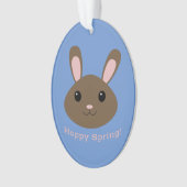 Hoppy Spring Bunny Ornament (Vorderseite)