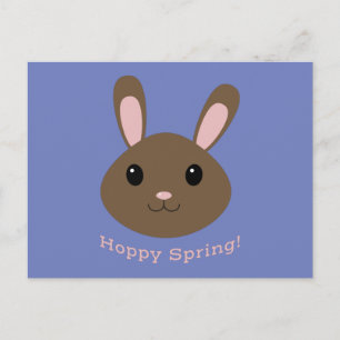 Hoppy Spring Bunny Postkarte