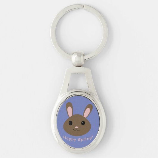 Hoppy Spring Bunny Schlüsselanhänger (Vorderseite)