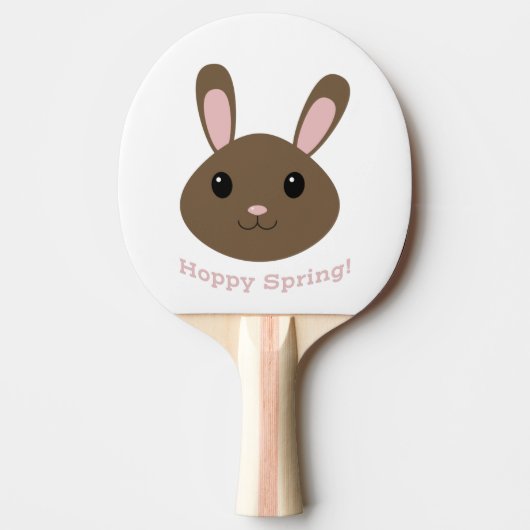 Hoppy Spring Bunny Tischtennis Schläger (Vorderseite)