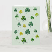 Hoppy St Patrick's Day Wooly Frog Card Karte (Rückseite)