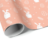 Hoppy Wraps - Bunny & Eggs Deluxe Geschenkpapier (Rolleneckpunkt)