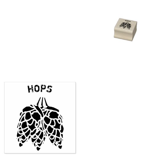 HOPS - Bierstil 2 Gummistempel (Stempel)