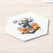 Hopscotch from Hell - Funny Demon Skull Untersetzer (angewinkelt)