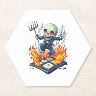 Hopscotch from Hell - Funny Demon Skull Untersetzer