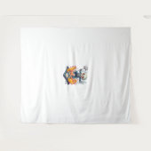 Hopscotch from Hell - Funny Demon Skull Wandteppich (Vorderseite (Horizontal))