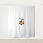 Hopscotch from Hell - Funny Demon Skull Wandteppich (Vorderseite)