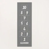 Hopscotch White Chalk Gray Yoga Mat Yogamatte (Rückseite)