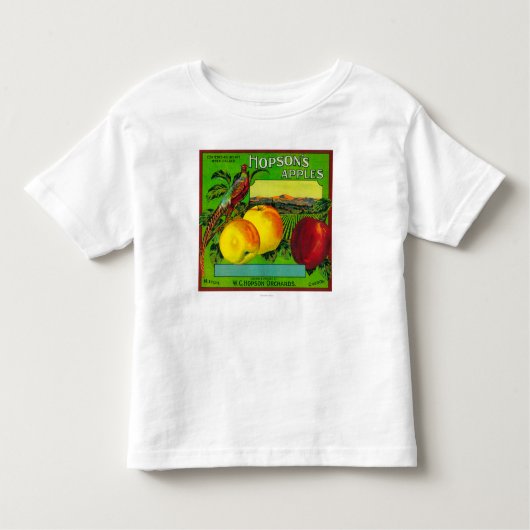 Hopsons Apple-Kiste LabelMilton, WA Kleinkind T-shirt (Vorderseite)