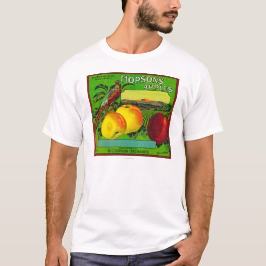 Hopsons Apple-Kiste LabelMilton, WA T-Shirt (Vorderseite)