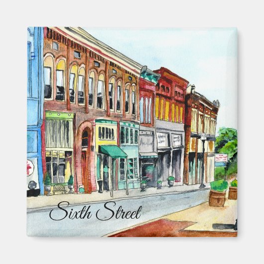 Hoptown Sixth Street Magnet (Vorne)