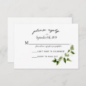 Hopvine Wedding Invitation RSVP Card (Vorne/Hinten)