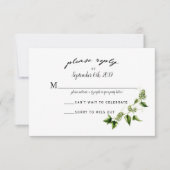 Hopvine Wedding Invitation RSVP Card Karte (Vorderseite)