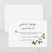 Hopvine Wedding Invitation RSVP Card Karte (Vorne/Hinten)