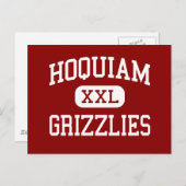 Hoquiam - Grizzlies - Hoch - Hoquiam Washington Postkarte (Vorne/Hinten)