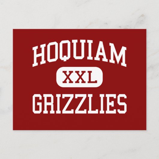 Hoquiam - Grizzlies - Hoch - Hoquiam Washington Postkarte (Vorderseite)