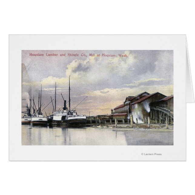 Hoquiam Lumber Mill Scene (Vorderseite (Horizontal))