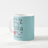 Hör auf, an die Weihnachtskaffee-Tasse zu glauben Kaffeetasse (Vorderseite Links)