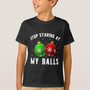 Hör auf, an meinem lustigen, dreckigen Weihnachtse T-Shirt